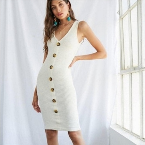 Forever21 Ribbed Knit Midi Dress - Picture 7 of 8